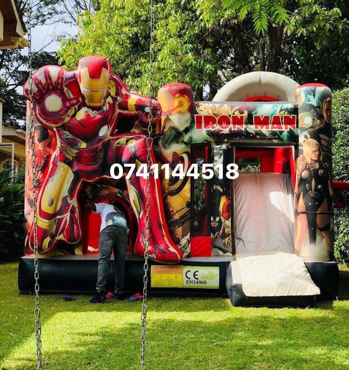 Kids enjoying bouncing castle