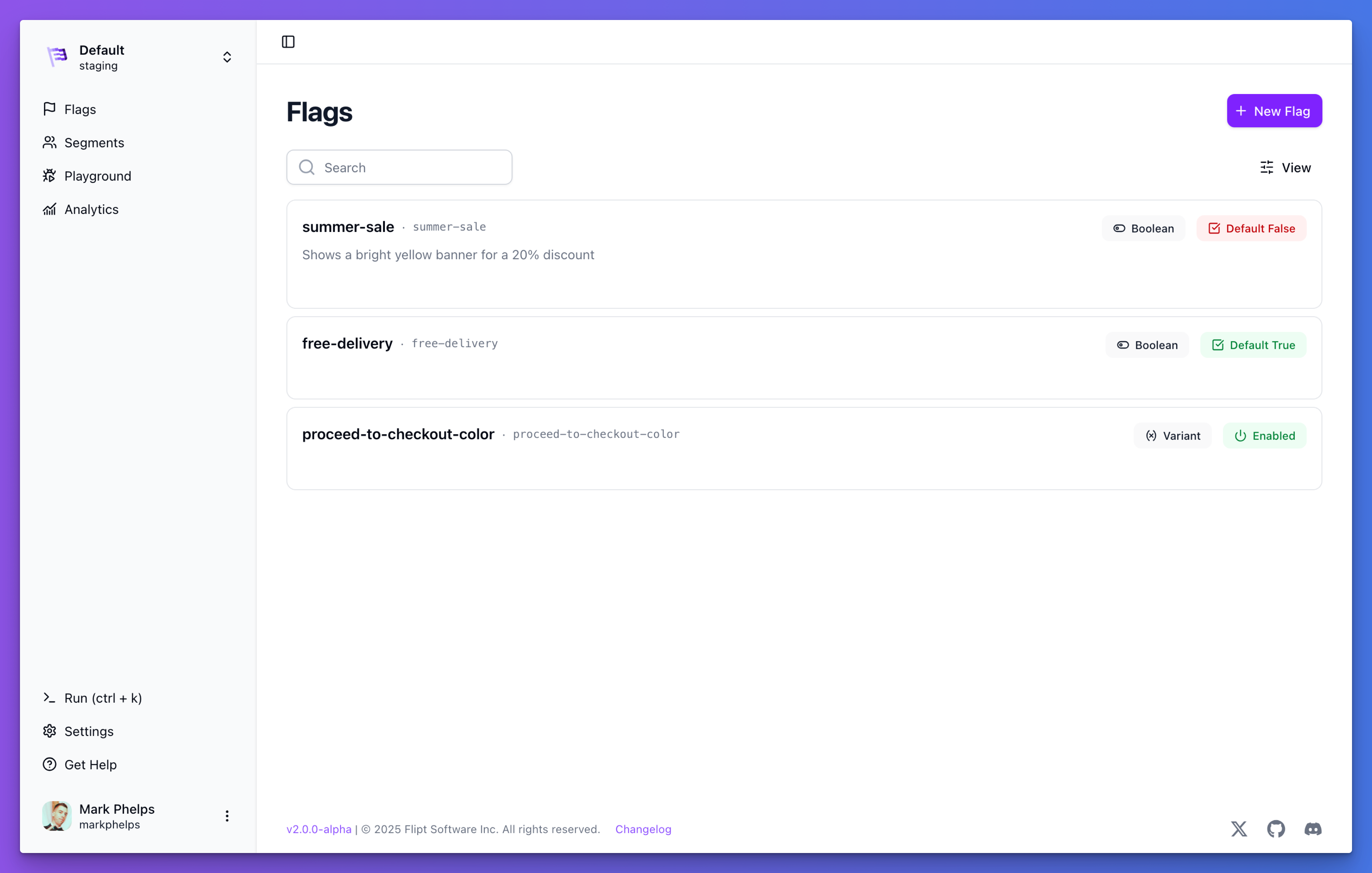 Flipt Dashboard