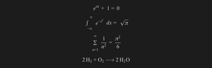 LaTeX formulas rendered with KaTeX