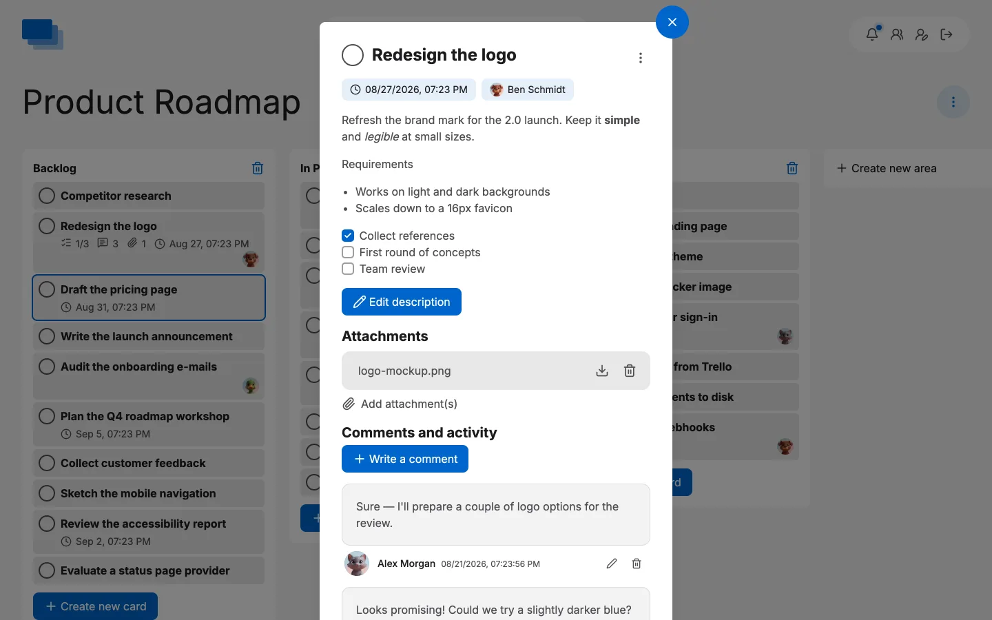 LokalBoards Screen