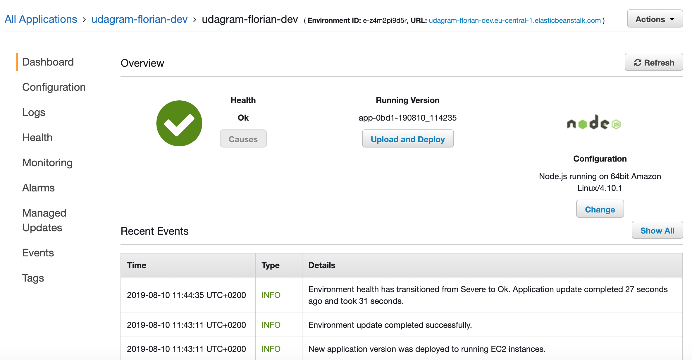 EB Dashboard