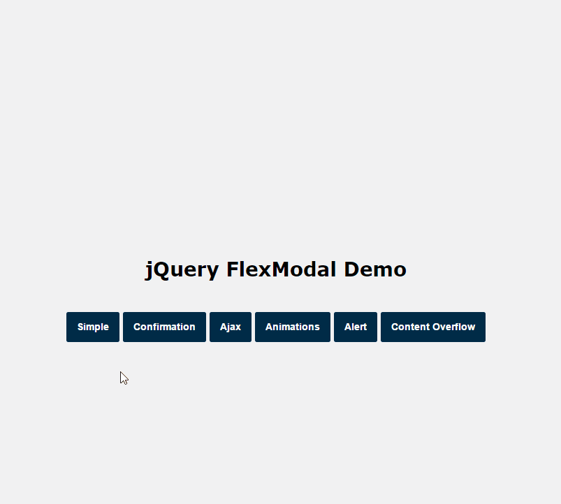 jQuery FlexModal Demo