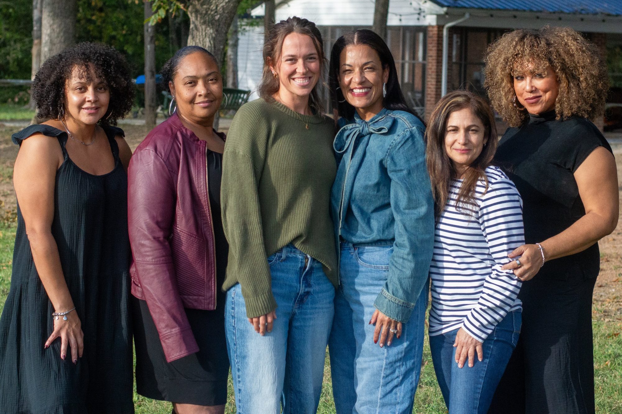 Wanda with women from the Flourish team