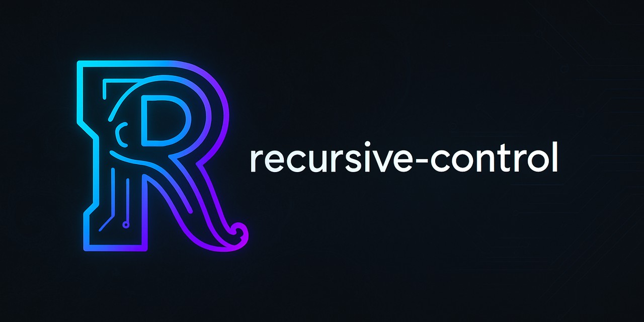 Shows the logo of recursive control