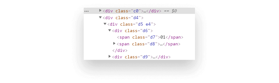 Minified CSS Classnames