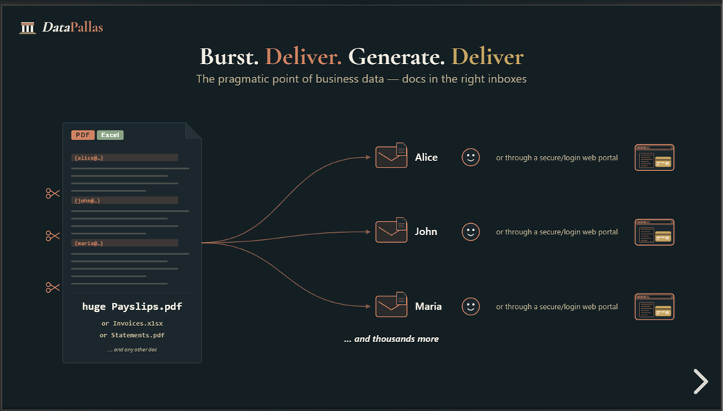 DataPallas — Burst, Deliver, Generate