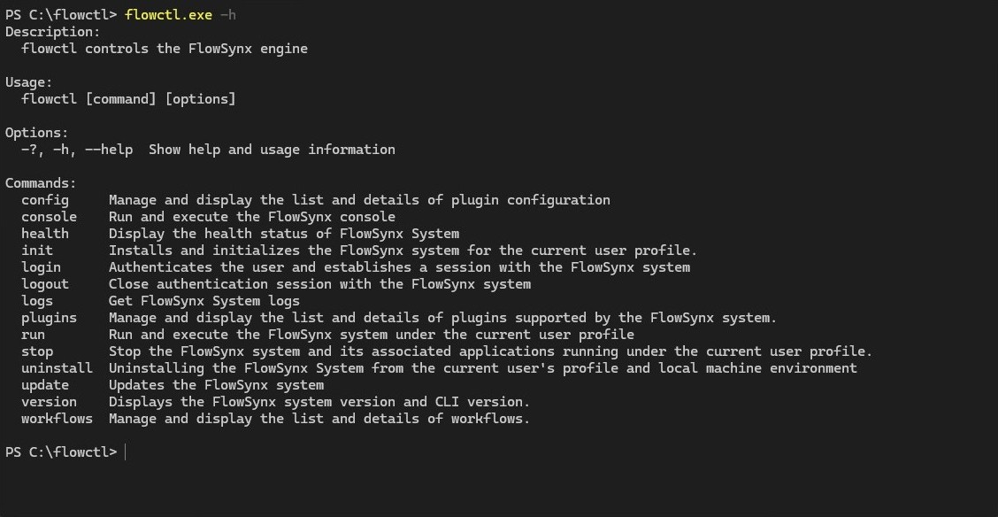 Flowctl CLI Screenshot