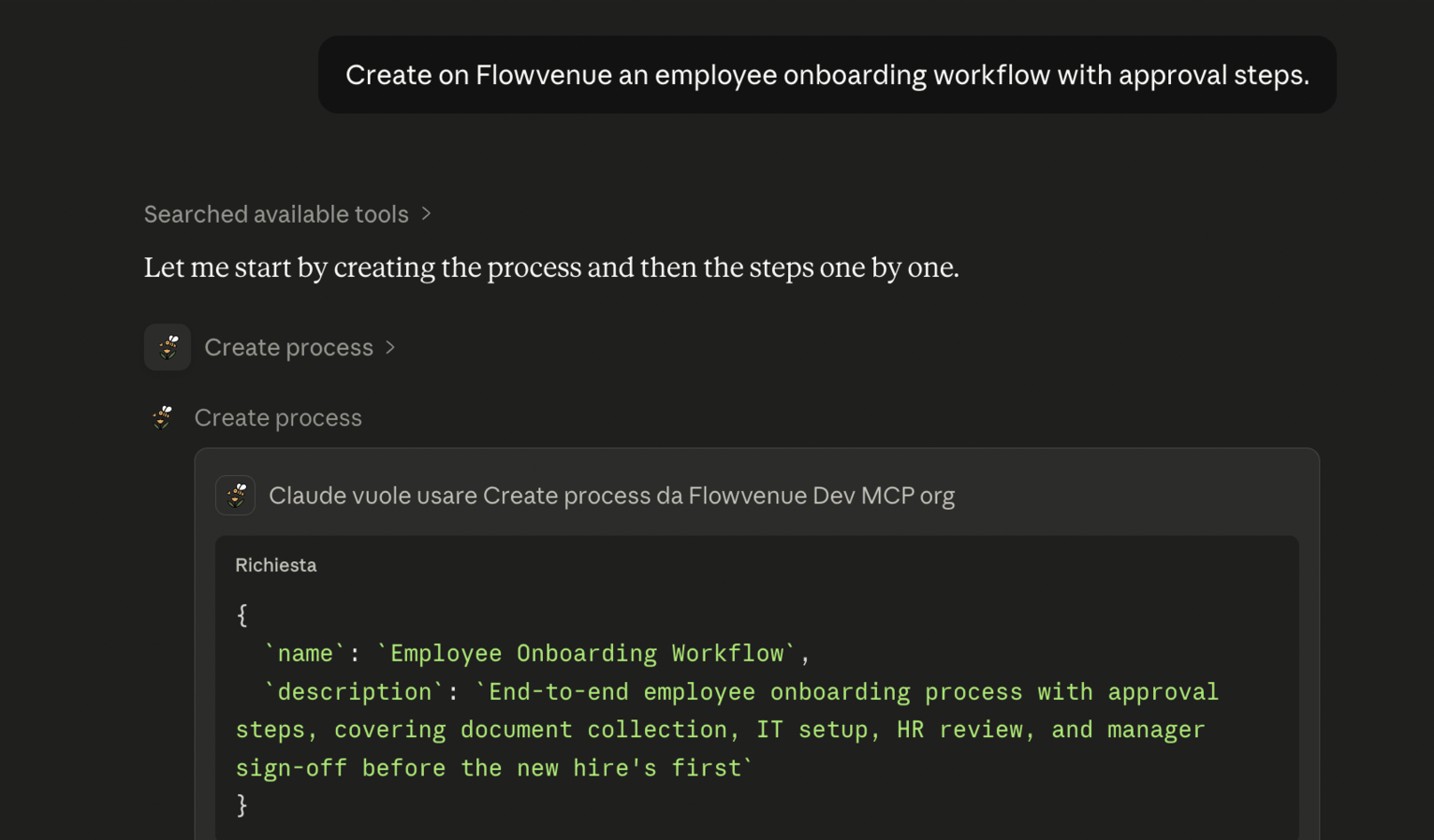 Flowvenue MCP Demo