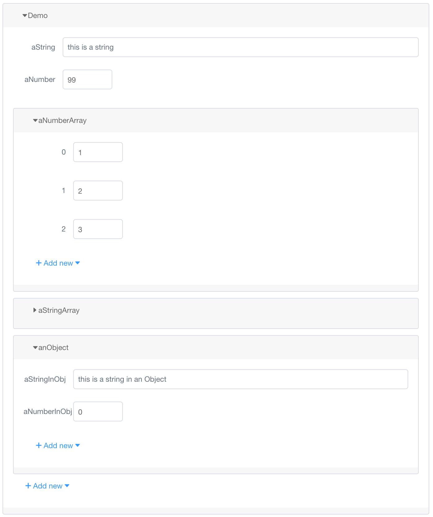 vue-json-form