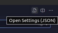 settings.json in vscode