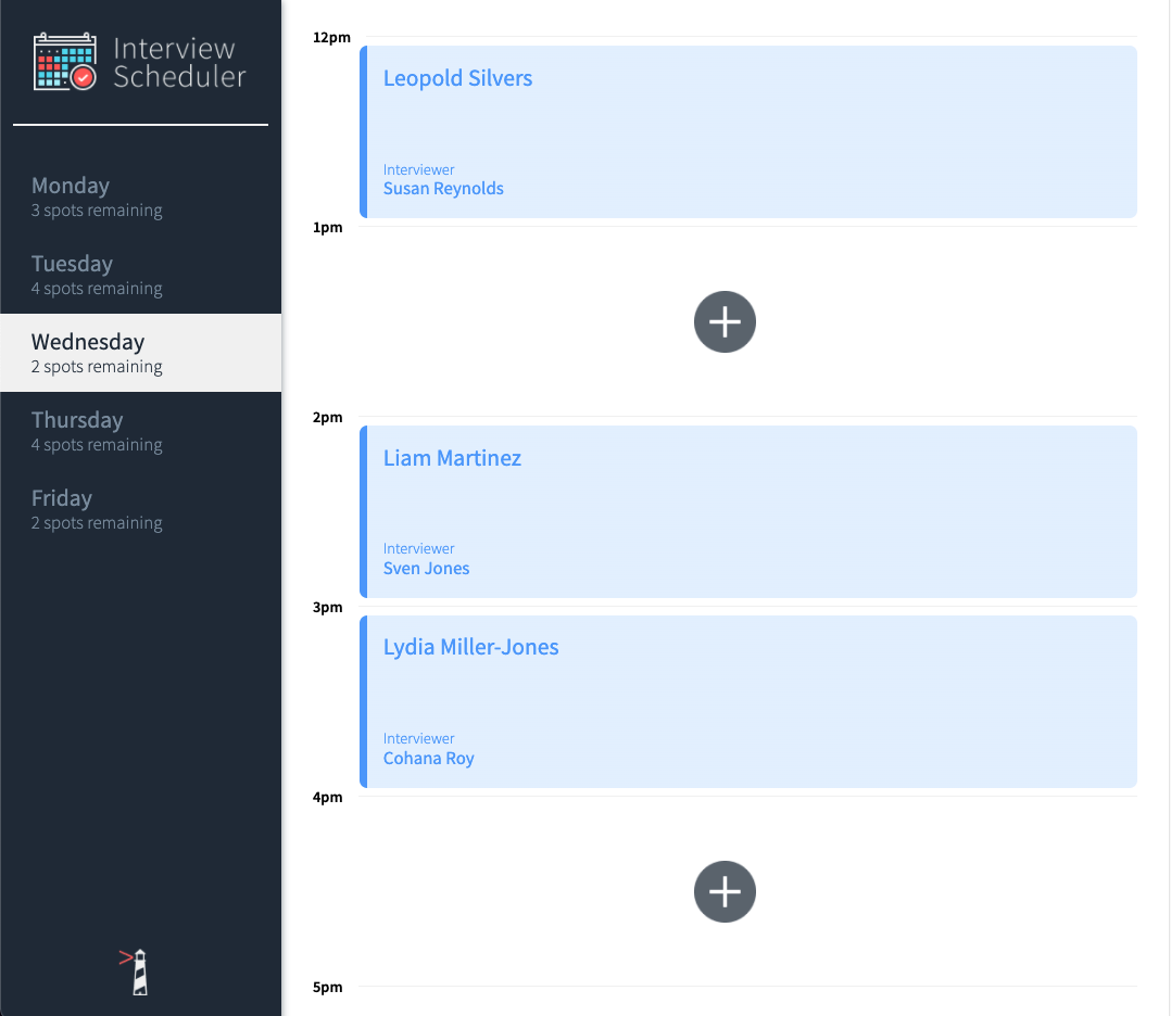 GitHub - fluffyjohnny/Scheduler: An React App that allows the users to ...