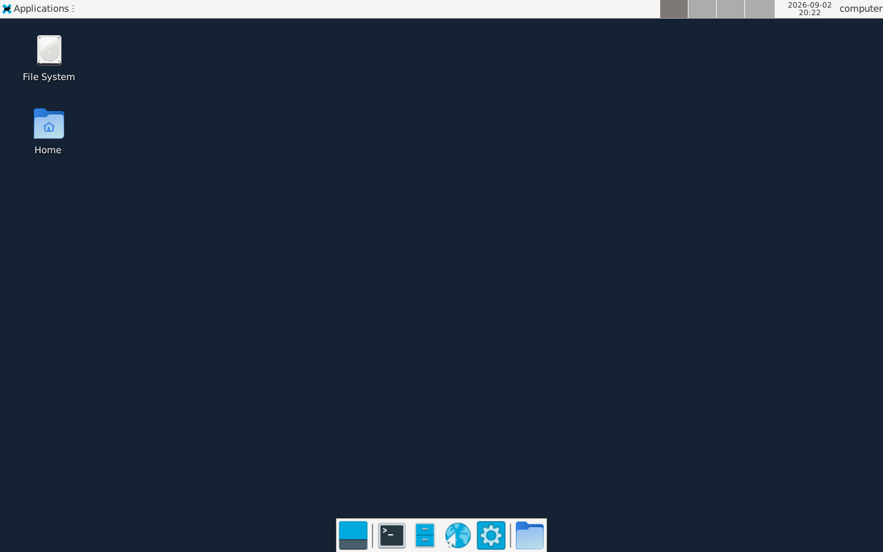 Xfce desktop running on a permanent Fly Machine