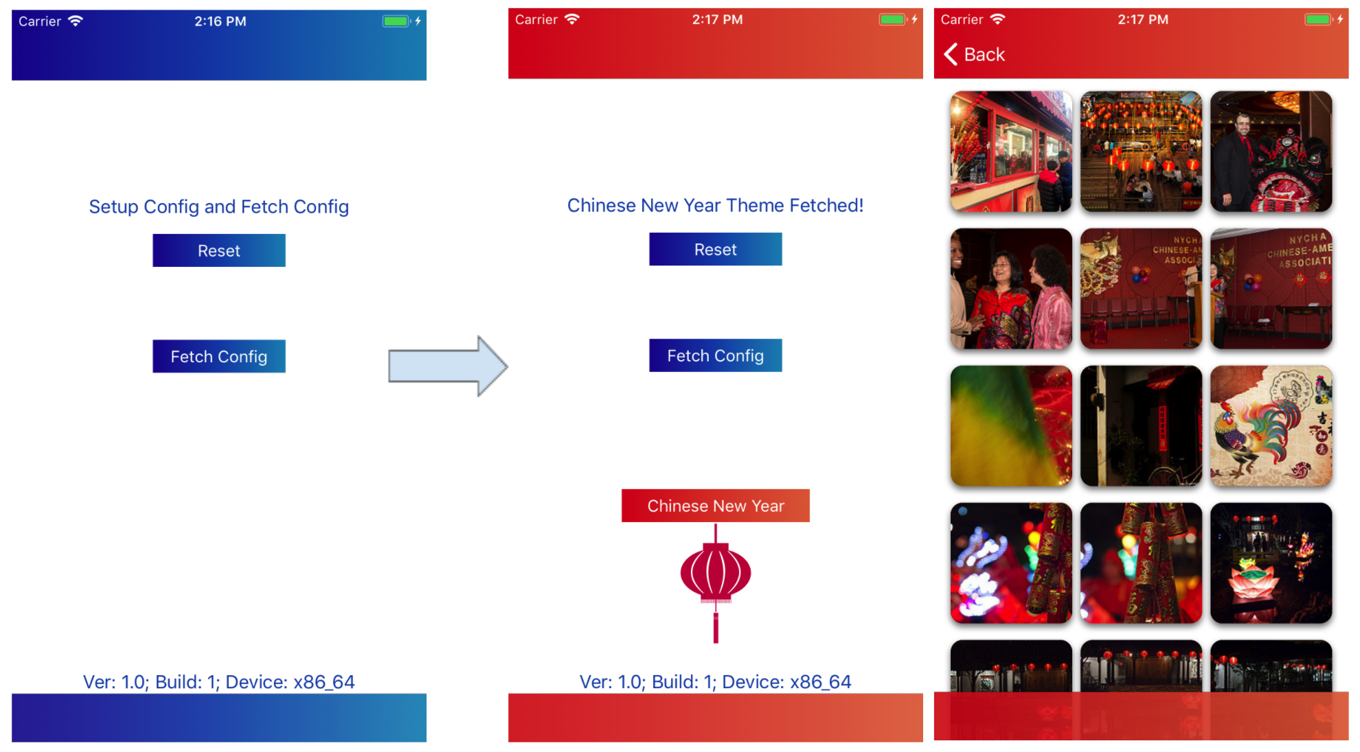 Advanced Sample Config UI