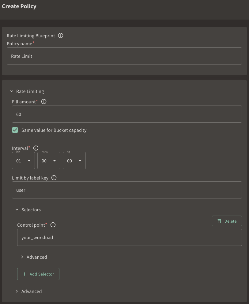 Rate Limiter Blueprint