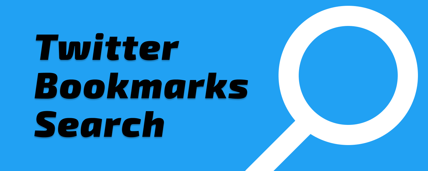 Twitter Bookmarks Search