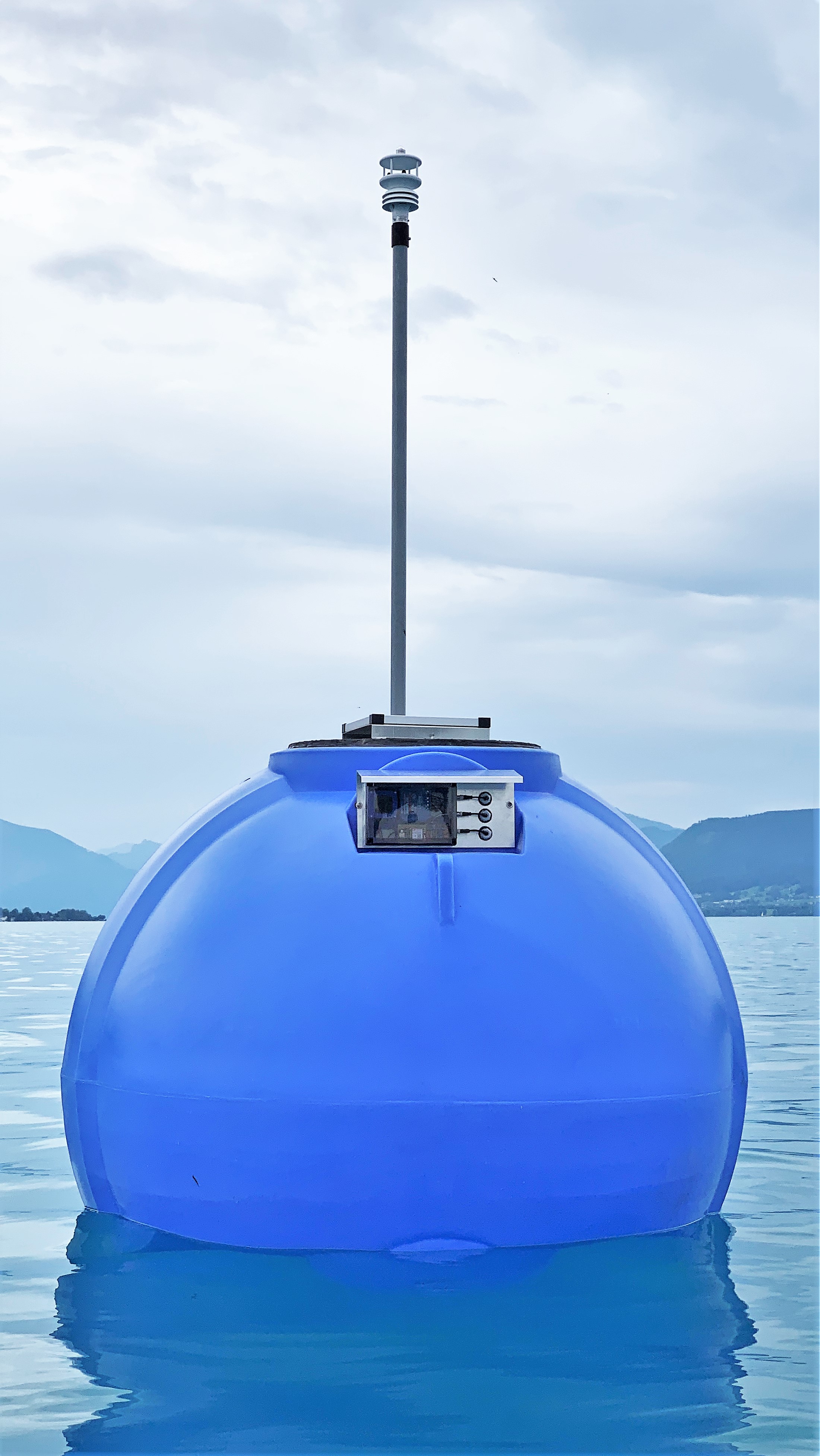 weather buoy on water