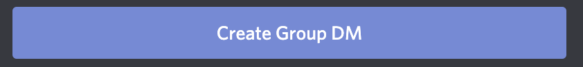 screenshot showing the button to click to create a group dm on Discord