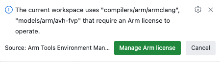 Manage Arm License