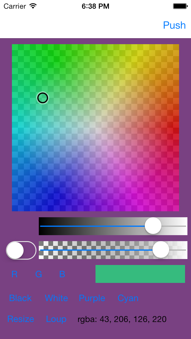 Color Picker - Opacity