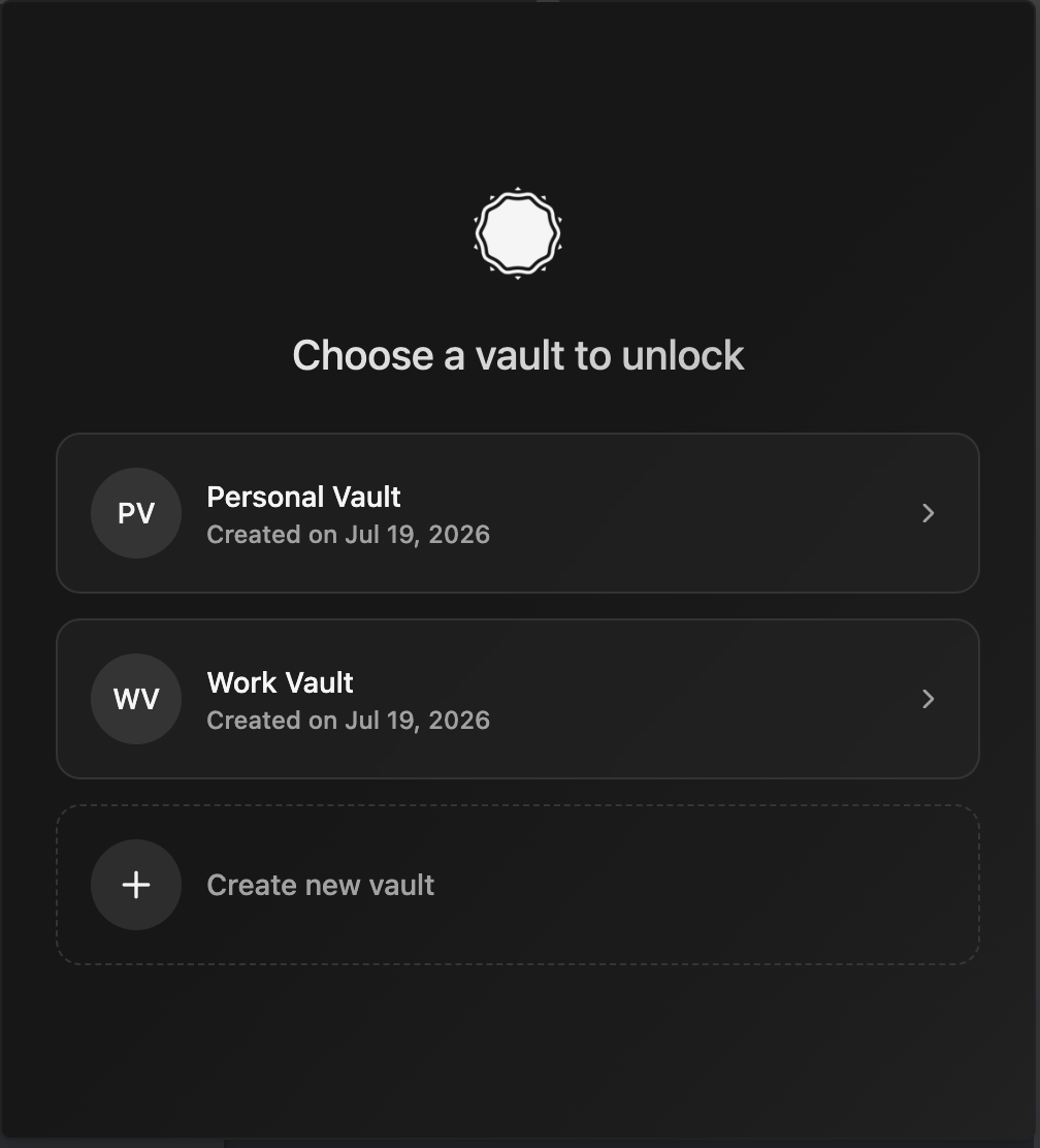 Pick a vault