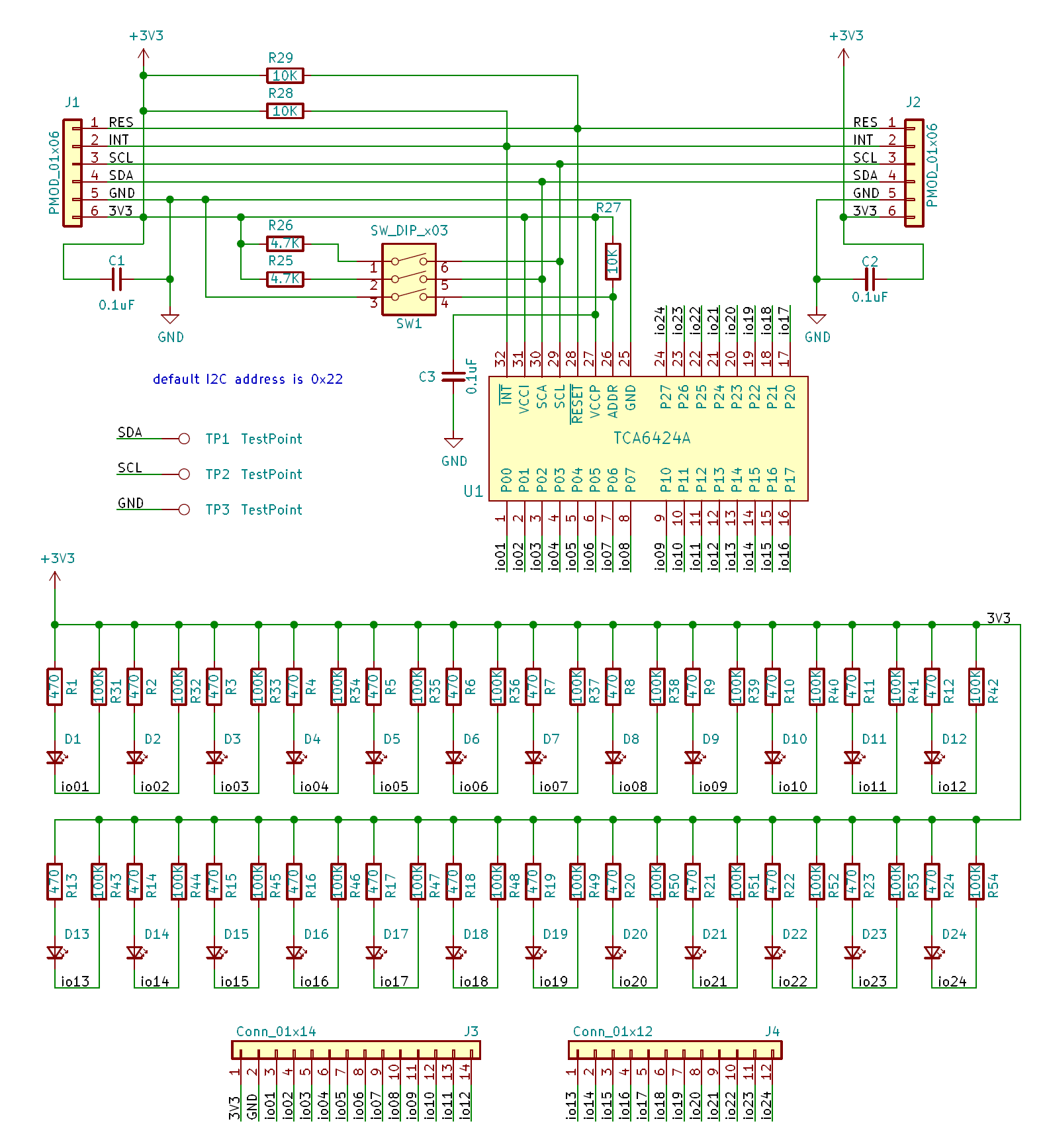 Pmod i2c24io, from the project README