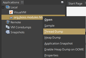how to capture a thread dump in java