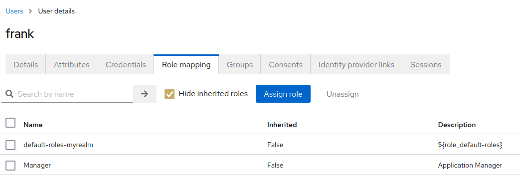 keycloak assign role