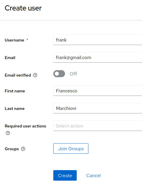 keycloak tutorial new user