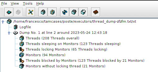 Thread dump analyzer (tda)
