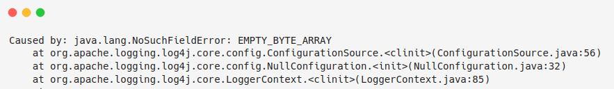 how to solve  java.lang.NoSuchFieldError: EMPTY_BYTE_ARRAY