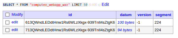 jboss wildfly store http session db