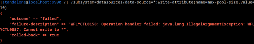 wildfly expansion CLI tricks