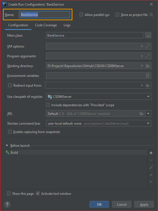 Instructions - Starting the Byzantine Fault-Tolerant Server (State Machine Replica) #6