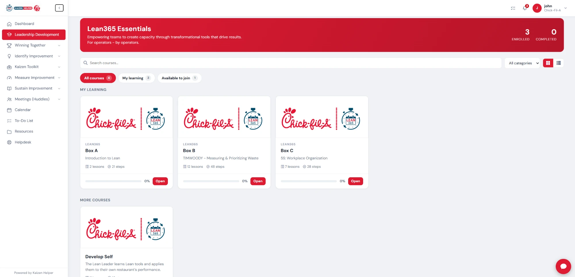 Your course landing page