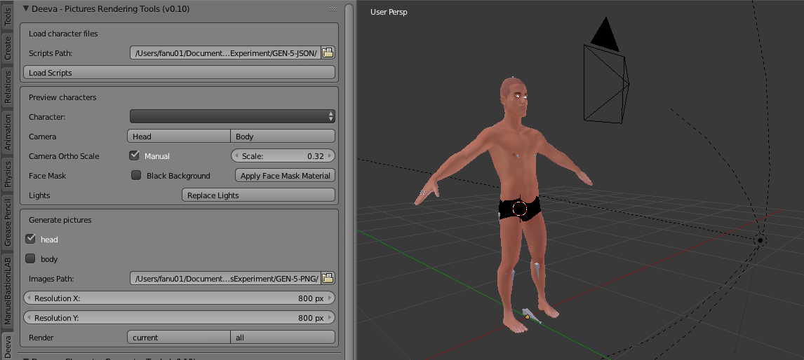 Picture Renderer Blender GUI