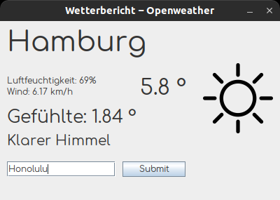 Wetterbericht – Hamburg