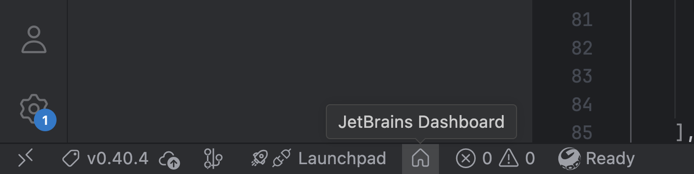 Status Bar Button