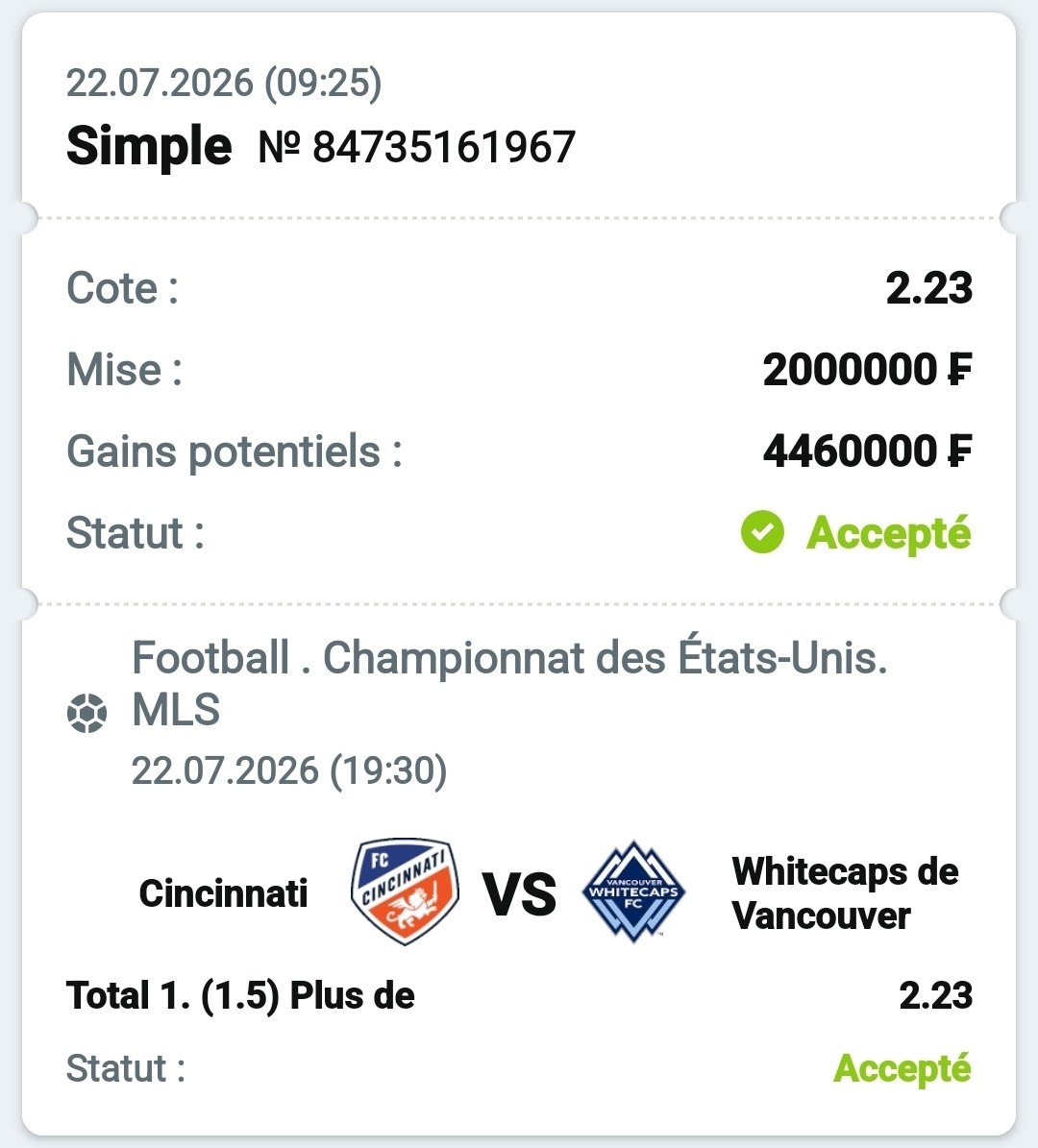 Coupon Cote de 2 de Cousin Marc