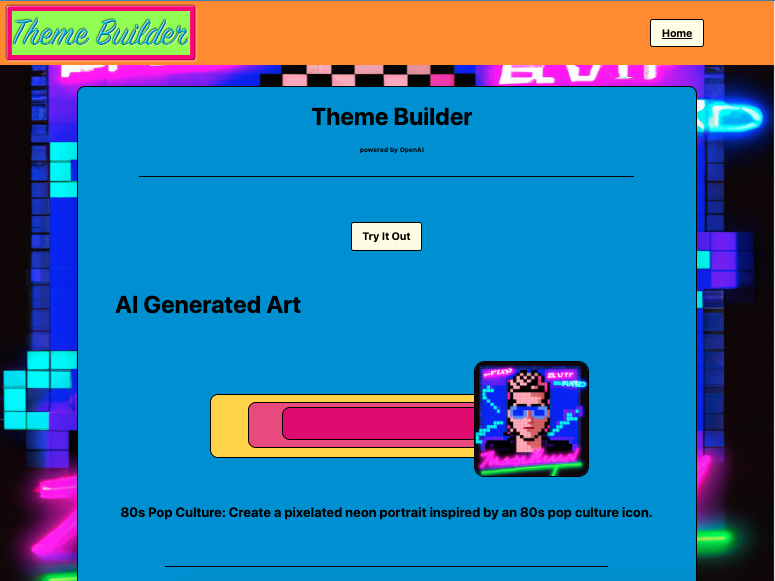 1980s generated theme