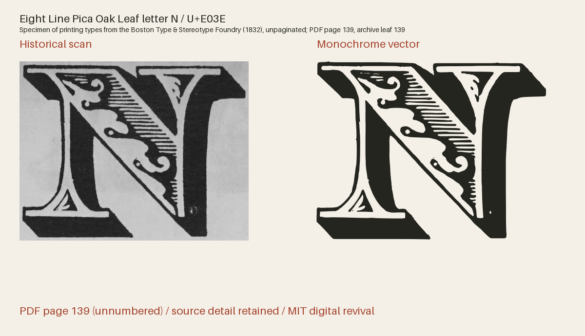 Historical scan beside the three-tone and monochrome vector revivals
