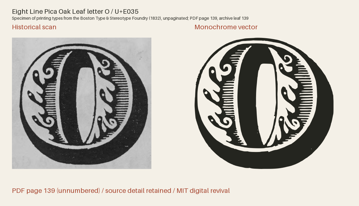 Historical scan beside the three-tone and monochrome vector revivals