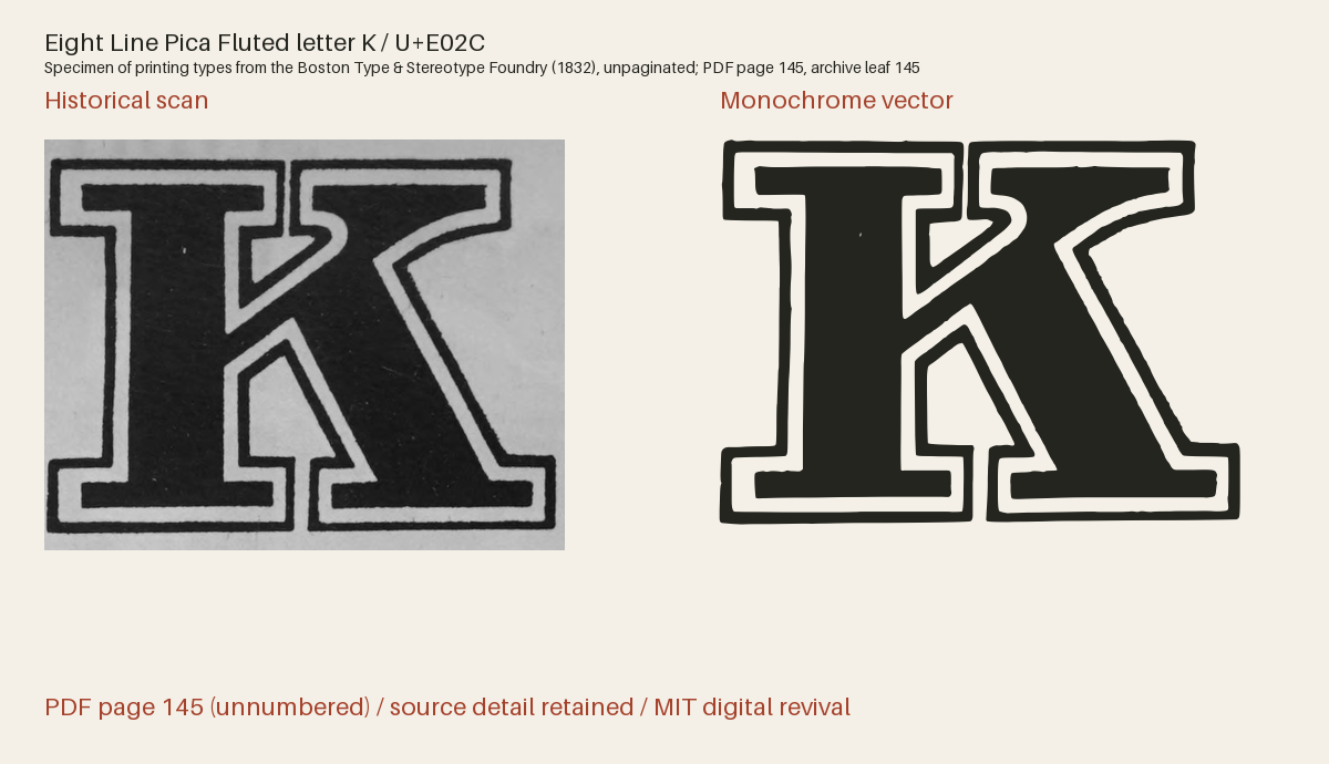 Historical scan beside the three-tone and monochrome vector revivals