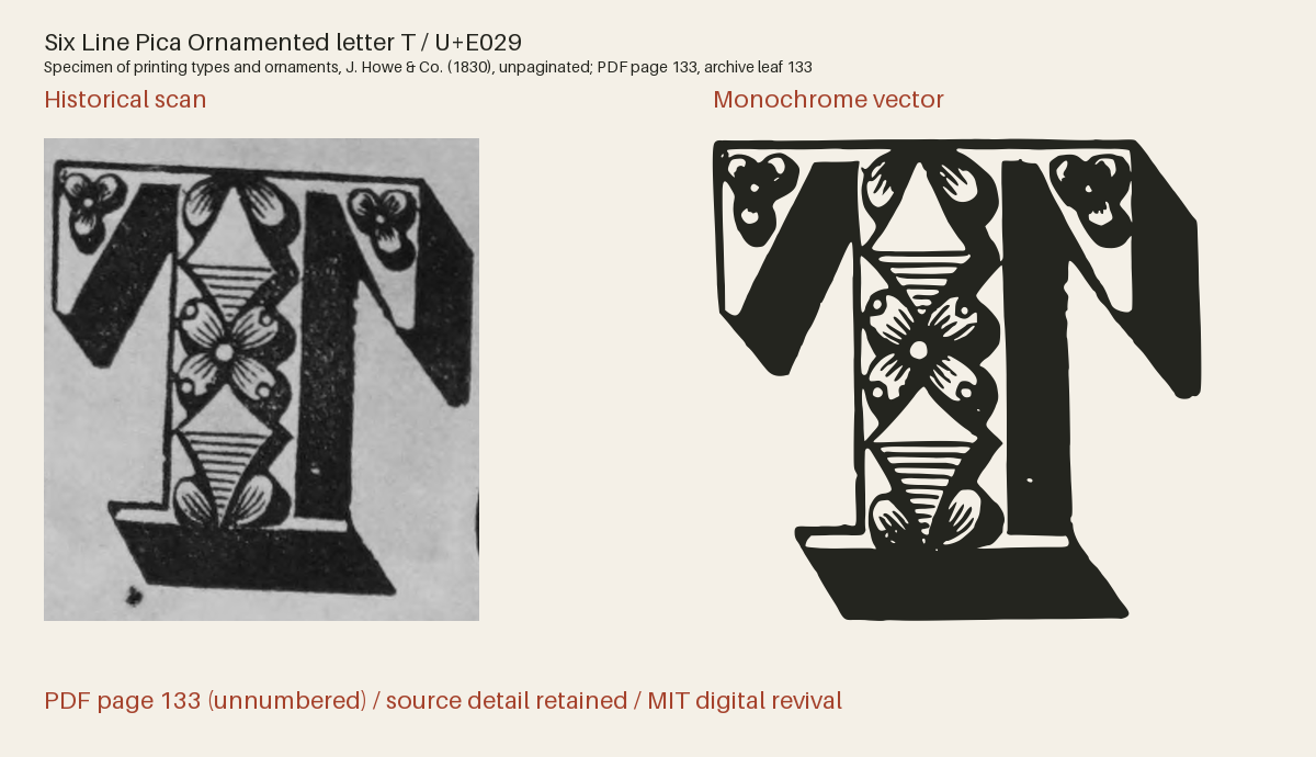 Historical scan beside the three-tone and monochrome vector revivals