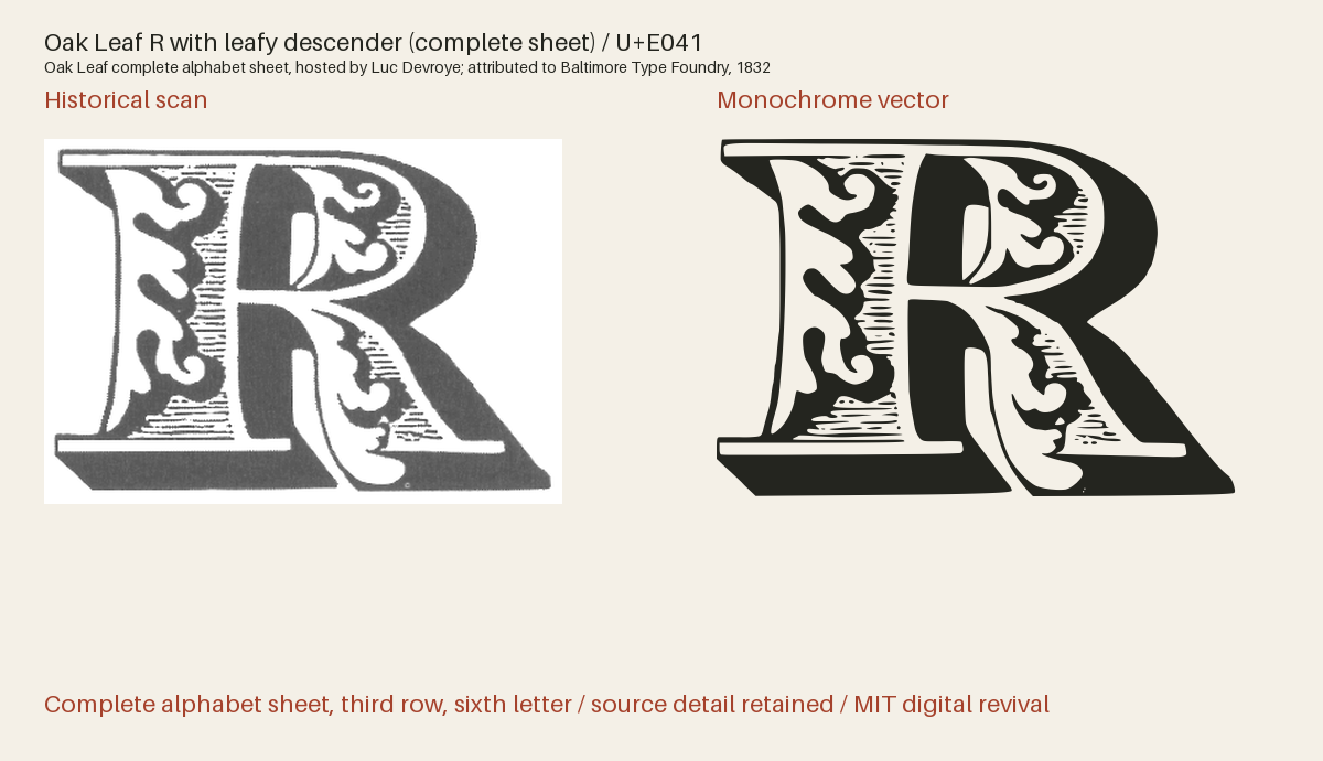 Historical scan beside the three-tone and monochrome vector revivals