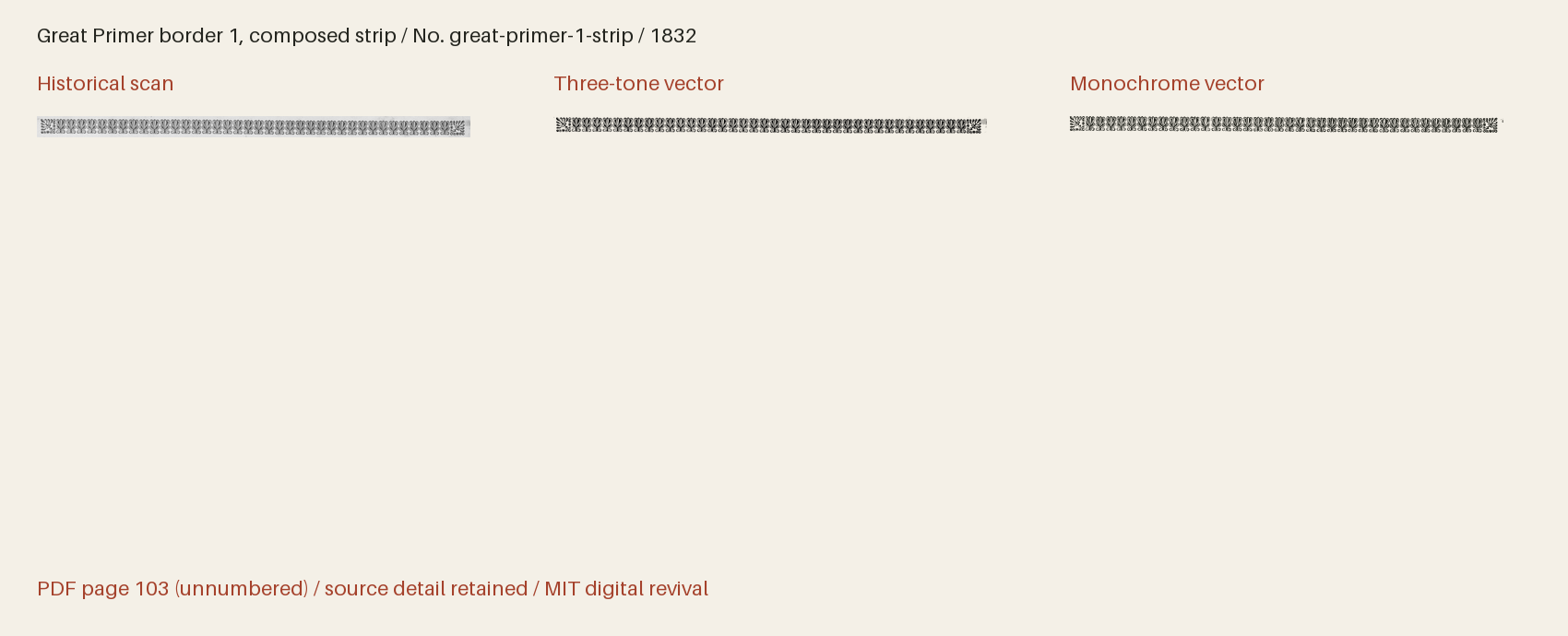 Historical scan beside the three-tone and monochrome vector revivals