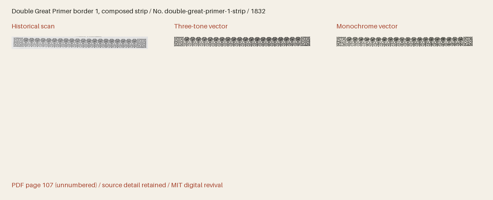 Historical scan beside the three-tone and monochrome vector revivals