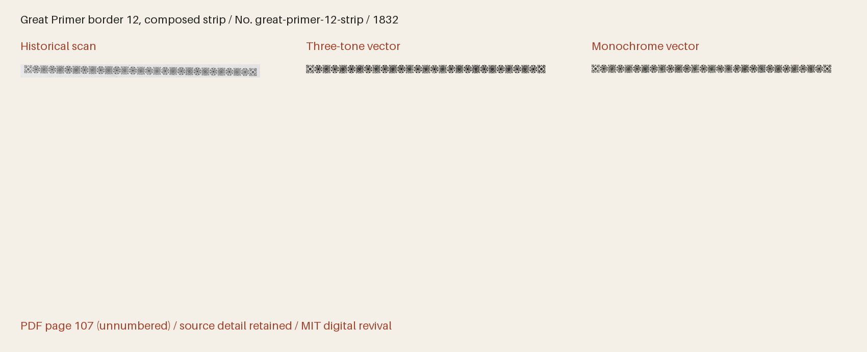 Historical scan beside the three-tone and monochrome vector revivals