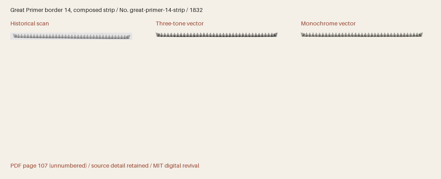 Historical scan beside the three-tone and monochrome vector revivals