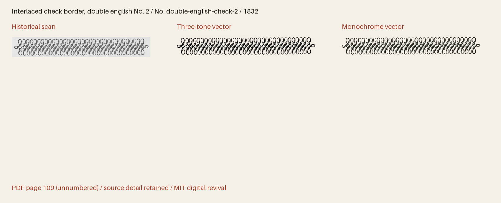 Historical scan beside the three-tone and monochrome vector revivals