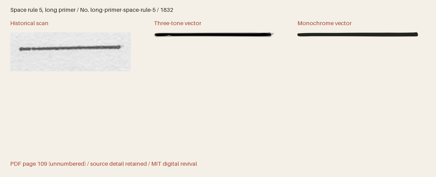 Historical scan beside the three-tone and monochrome vector revivals